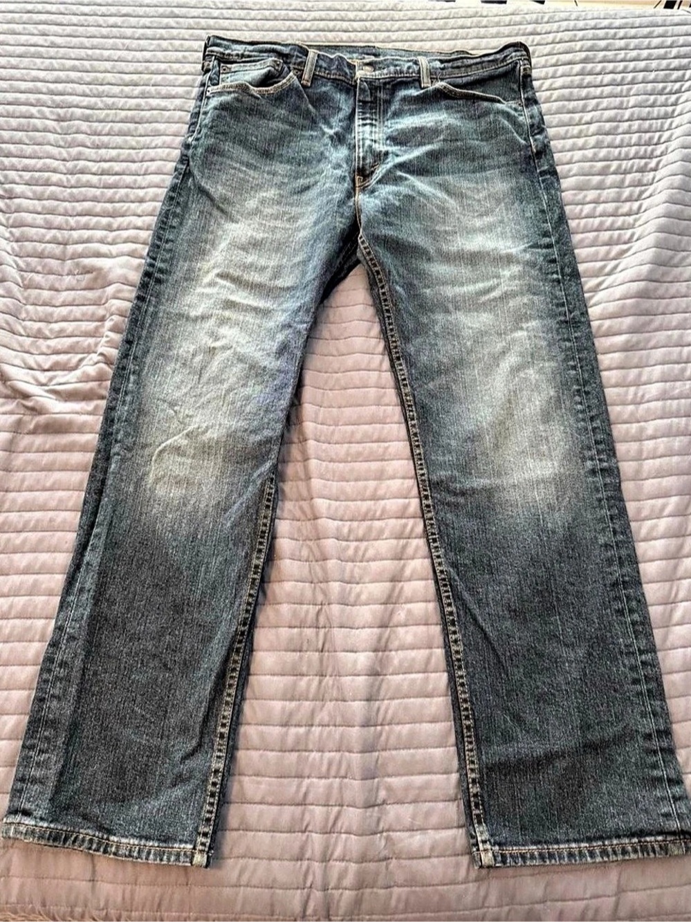 Levi's 505 Regular Fit Jeans Regular Fit Straight Leg Jeans Waist 40 Length 32